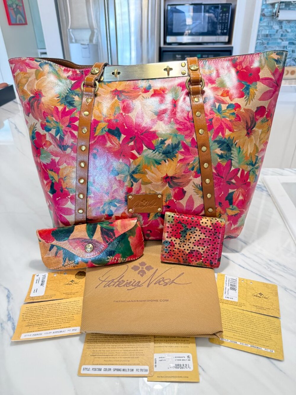 🌸RARE 3-Piece Patricia Nash Set - Spring Multi Floral (NWT!) 🌸